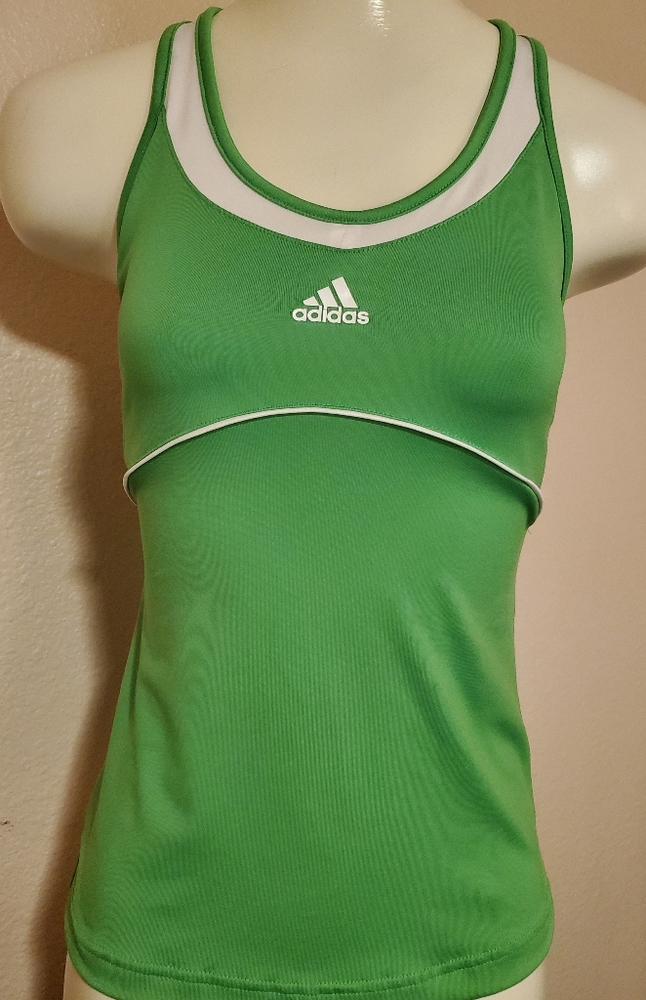Adidas Green Razor Back Tank Top SZ-S